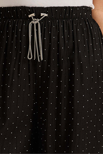 REDTAG Women Black All Over Heat Stud Trouser