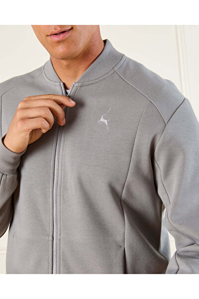 REDTAG Men Grey Sold Jacket