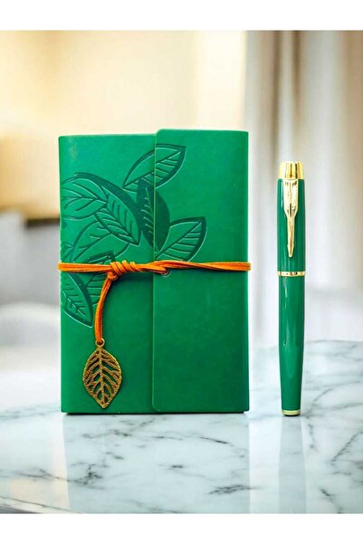mr shopping Mr Leather Kraft Paper Notebook and Pen Set Agenda Pen Gift Special Design Teacher's Day