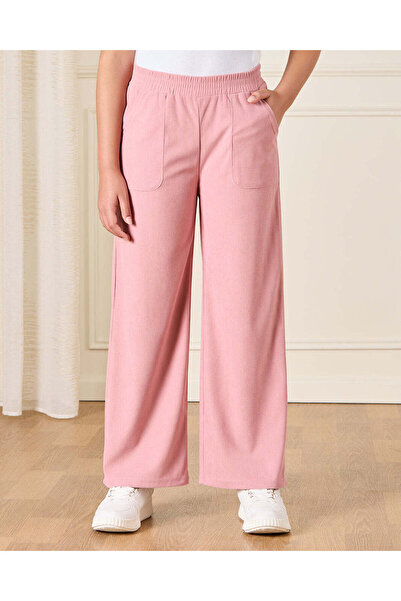 REDTAG Senior Girls Pink Wide leg Pants