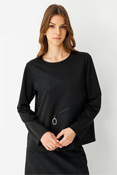 Esswaap Patchli Etekli Takım Siyah