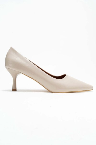 Lizy Shoes Skin Wrinkled Pointed Toe Women's Stiletto