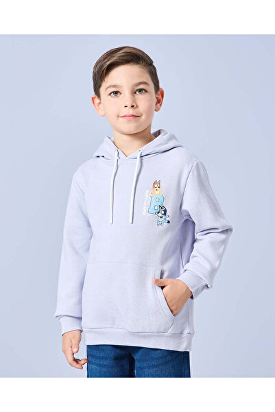 REDTAG Boys Blue Bluey Hooded Sweatshirt