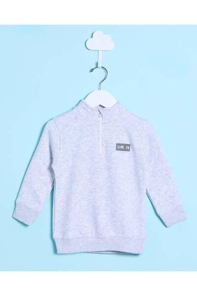 REDTAG Infant Boys Game On Half Zip Sweatshirt