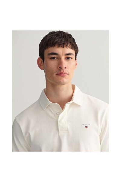 Gant Men's Heavy Rugger Polo Shirt Size L - 100% Cotton, Classic College Style