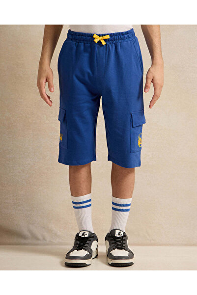 REDTAG شورت غولدن ستايت ووريورز أزرق للأولاد الكبار