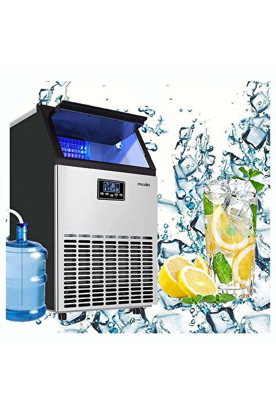 FiveStar five star Commercial Ice Maker — 66 Cubes/Batch, 55-60kg/24h, 15kg Storage, LCD