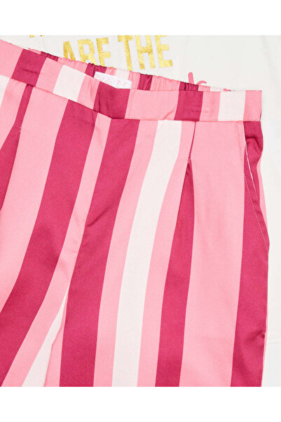 REDTAG Girls White And Pink Casual Set (2 Piece)