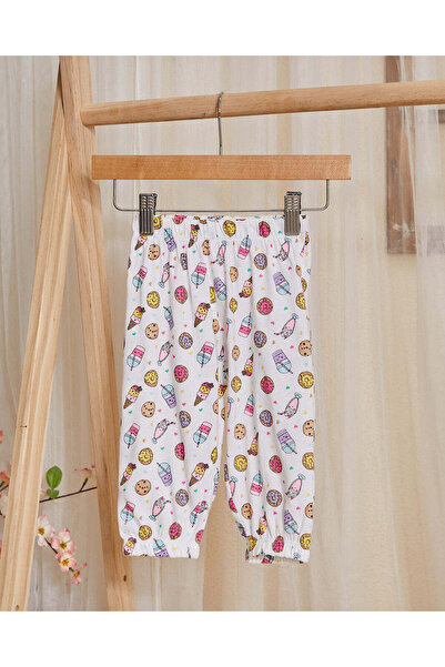 REDTAG Infant Girls White Printed Set (2 Piece)