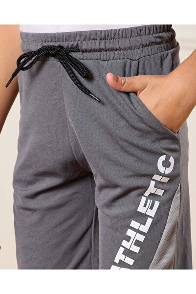 REDTAG Boys Grey Active Shorts