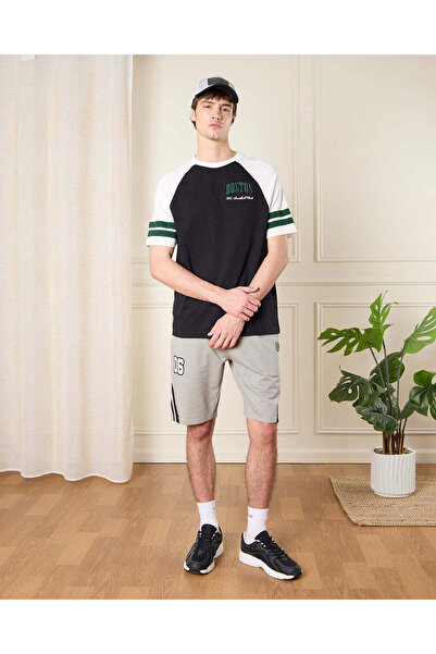 REDTAG Men Ivory Baseball Shorts