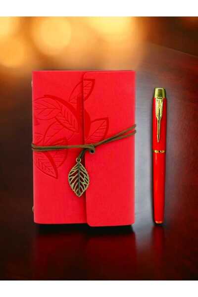 mr shopping Mr Leather Kraft Paper Notebook and Pen Set Agenda Pen Gift Special Design Teacher's Day