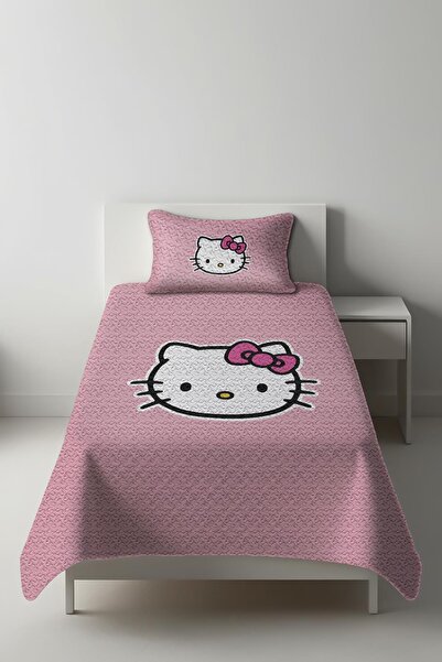 Dolce Mariee Parlak Kadife Kumaş Tek Kişilik Çocuk Yatak Örtüsü Seti (2 Parça) TKY0020