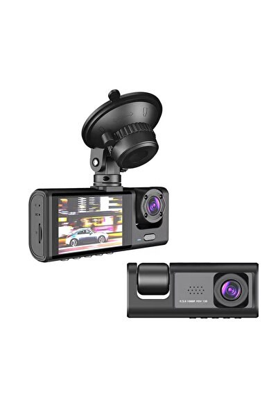 BASHAR Car DVR camera three cameras front rear interior 1920*1296p super HD wide angle 170 degrees