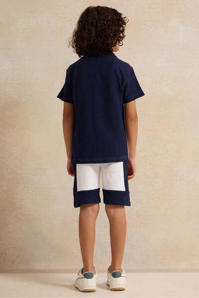 REDTAG Boys White Shirt With Shorts Set (2 Piece)