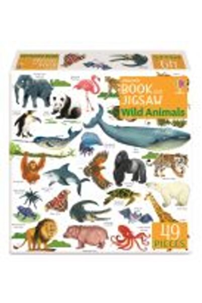 Usborne Book and Jigsaw Wild Animals