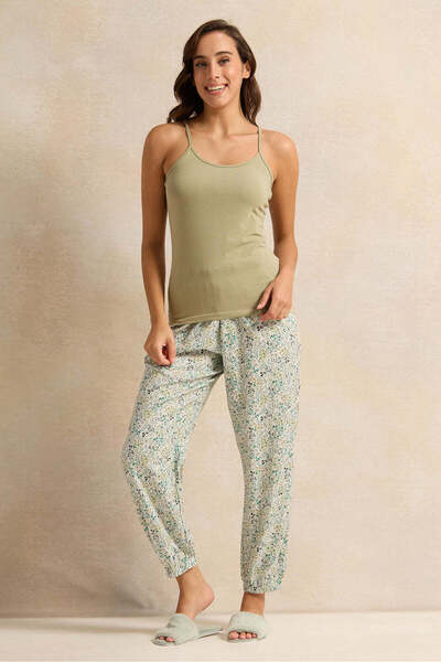 REDTAG Women White Floral Print Pyjama Bottom