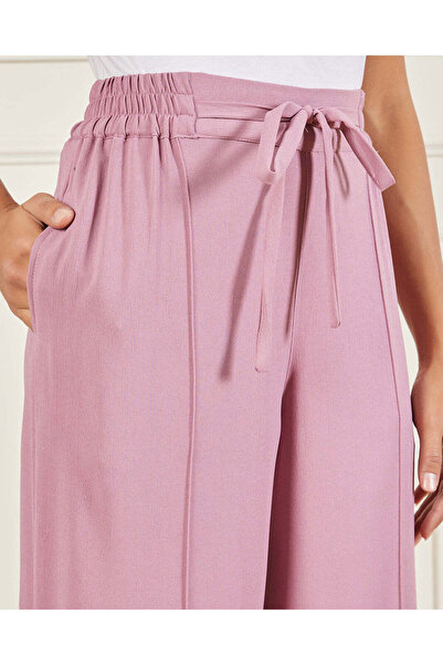 REDTAG Women Pink Wide Leg Trousers