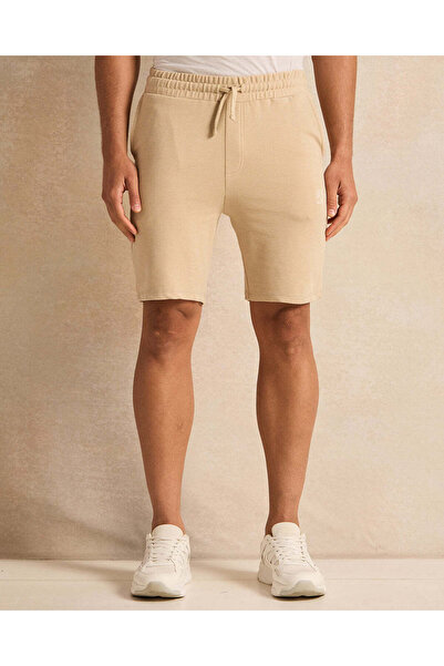 REDTAG Men Beige Embellished Shorts
