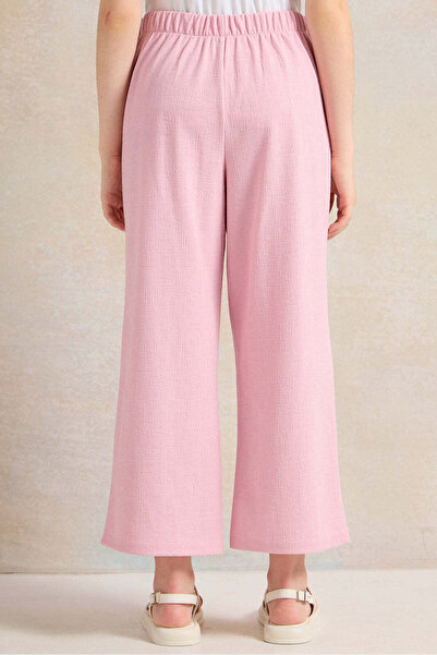 REDTAG Senior Girls Pink Embellished Wide Leg Pants
