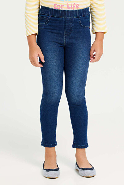 REDTAG Girls Navy Basic Jeggings
