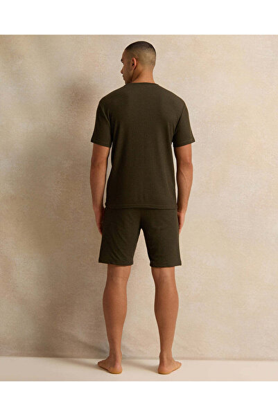 REDTAG Men Green Printed Pyjama Set (2 Piece)