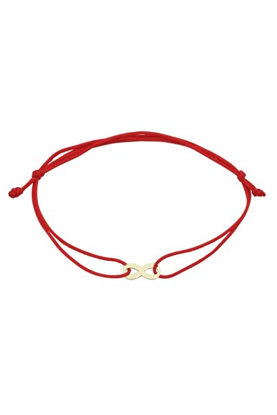 Koçak 14 Ayar Sonsuzluk Figürlü İpli Altın Bileklik