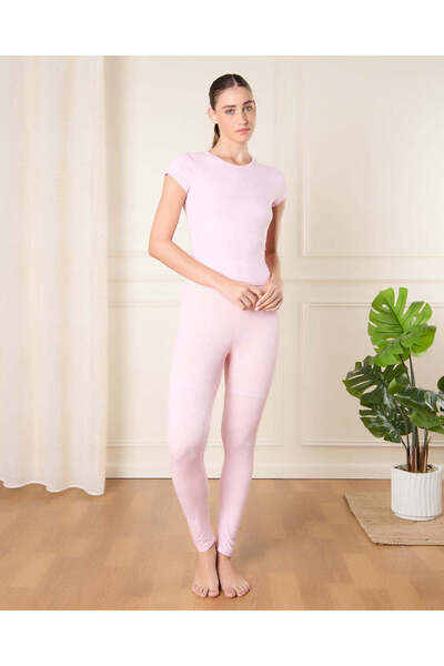 REDTAG Women Pink Solid Pyjama Set (2 Piece)