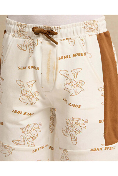 REDTAG Boys Ivory Sonic Active Shorts