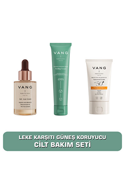 VANG Karşıtı + Siyah Nokta Arındırıcı Yüz Peelingi + Pembe Renkli Güneş Kremi...