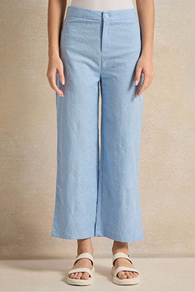 REDTAG Senior Girls Blue Pants