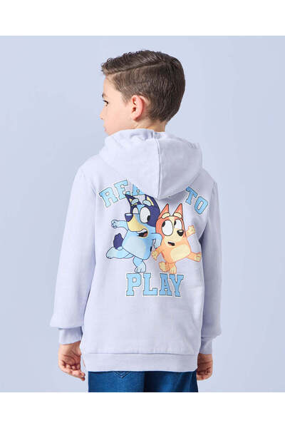 REDTAG Boys Blue Bluey Hooded Sweatshirt