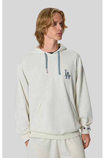 Champion Mlb Hooded Sweatshirt White Men's Sweatshirt - 221034-Ww049