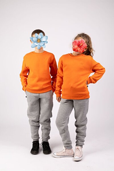 SALTUS TEKSTİL TURUNCU ÇOCUK POLAR SWEATSHIRT