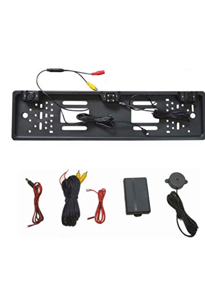 MOHAMED License plate holder set with reversing camera and parking sensors