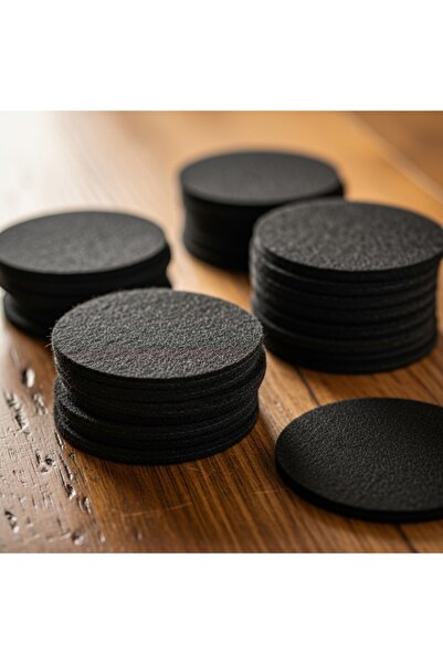Grand Fine Art 100 Pieces Black Felt Coasters 9.5 cm Diameter