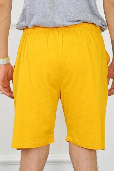 alfa expres Clothing Men's Cotton Yellow Shorts