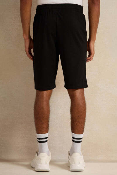 REDTAG Men Black Active Shorts