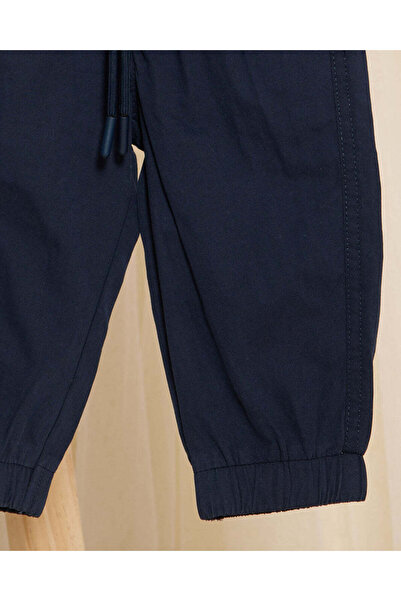 REDTAG Infant Boys Navy Poplin Jogger