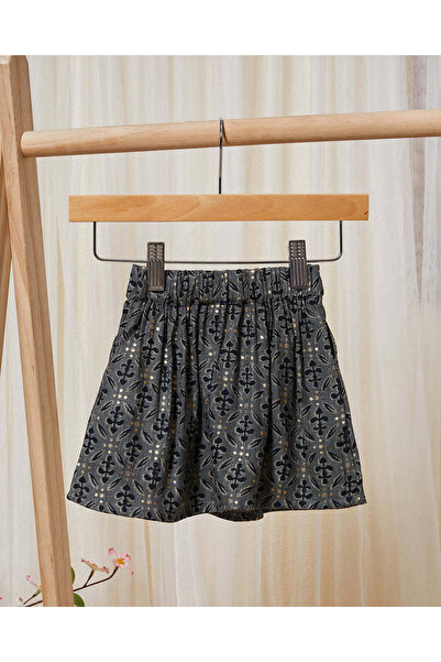 REDTAG Infant Girls Grey Printed Skirt