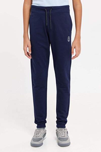 REDTAG بنطال رياضي أزرق داكن للأولاد الكبار