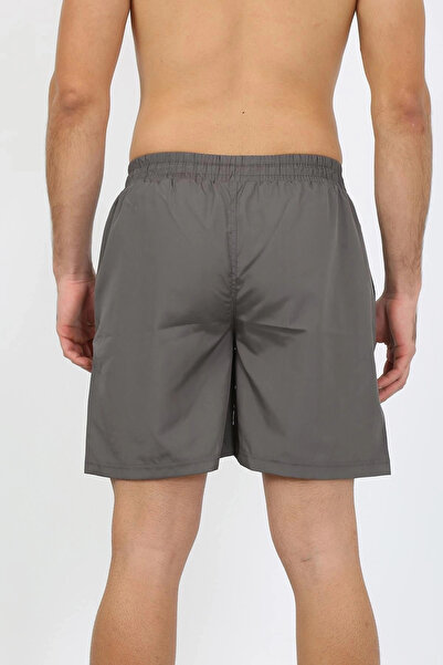 alfa expres Clothing Men's Zipper Pocket Swim Shorts Smoked