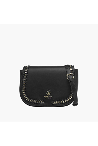 Beverly Hills Polo Club Logo Sling Bag with Adjustable Strap