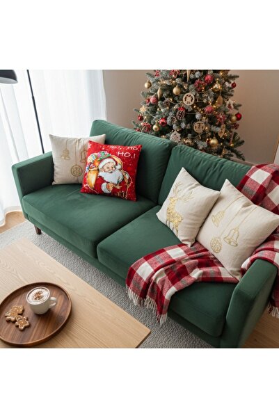 OEM Decorative Christmas pillowcase, with inner zipper, polyester, 6220-2504