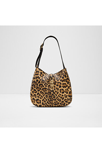 Aldo حقيبة كتف بطبعة حيوانية من Ssoffiety مع قفل مغناطيسي وحزام قابل للتعديل