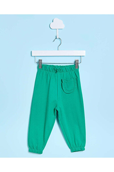 REDTAG Infant Girls Green Solid Active Pants