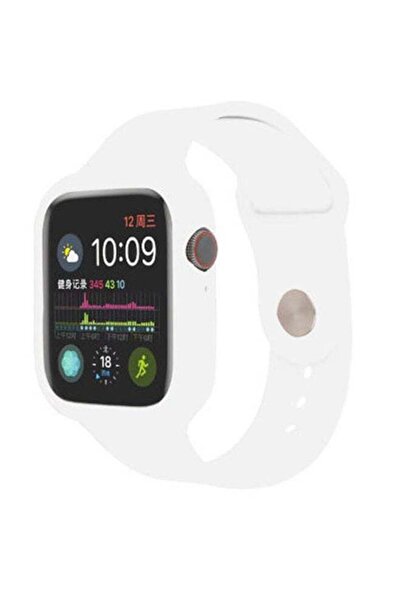 ineix حزام بديل من السيليكون الناعم مع حافظة لساعة Apple Watch مقاس 42-44 مم