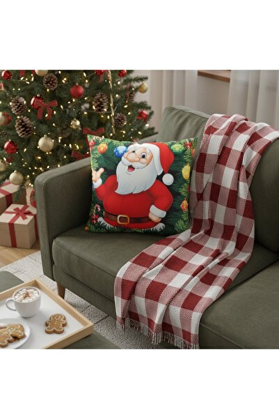 OEM Decorative Christmas pillowcase, with inner zipper, polyester, 6220-2512