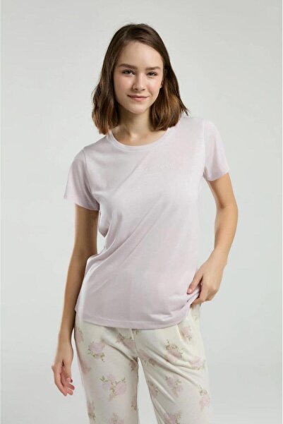 Pierre Cardin 9005 Women's Floral Print Half Sleeve Round Neck Pajama Set