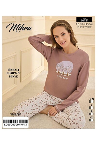 Mihra 90781 Women's Teddy Bear Long Sleeve Pajama Set